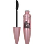 Maybelline Lash Sensational Washable Mascara, Lengthening and Volumizing for a Full Fan Effect, Blackest Black, 1 Count